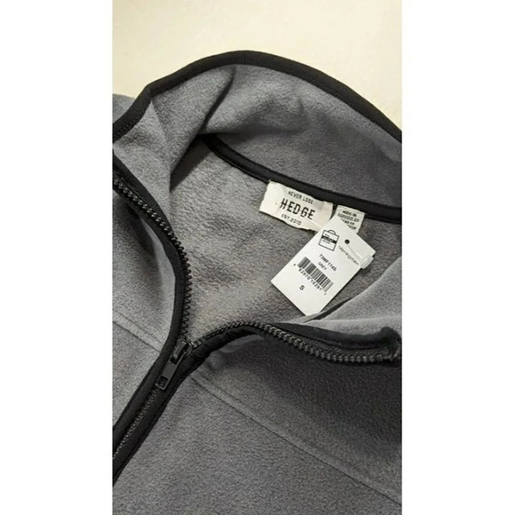 NWT Never Lose HEDGE Men's Zipper Front Fleece Jacket Grey Size S (MSRP $79) - Picture 2 of 3